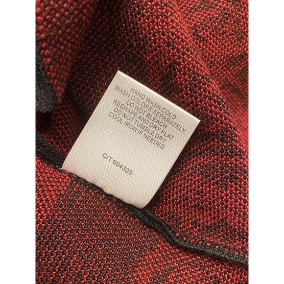 NEW TAYLOR Fit n Flare Sweater Dress Lg Burgundy Red Black Floral Celtic Gothic - Picture 11 of 11